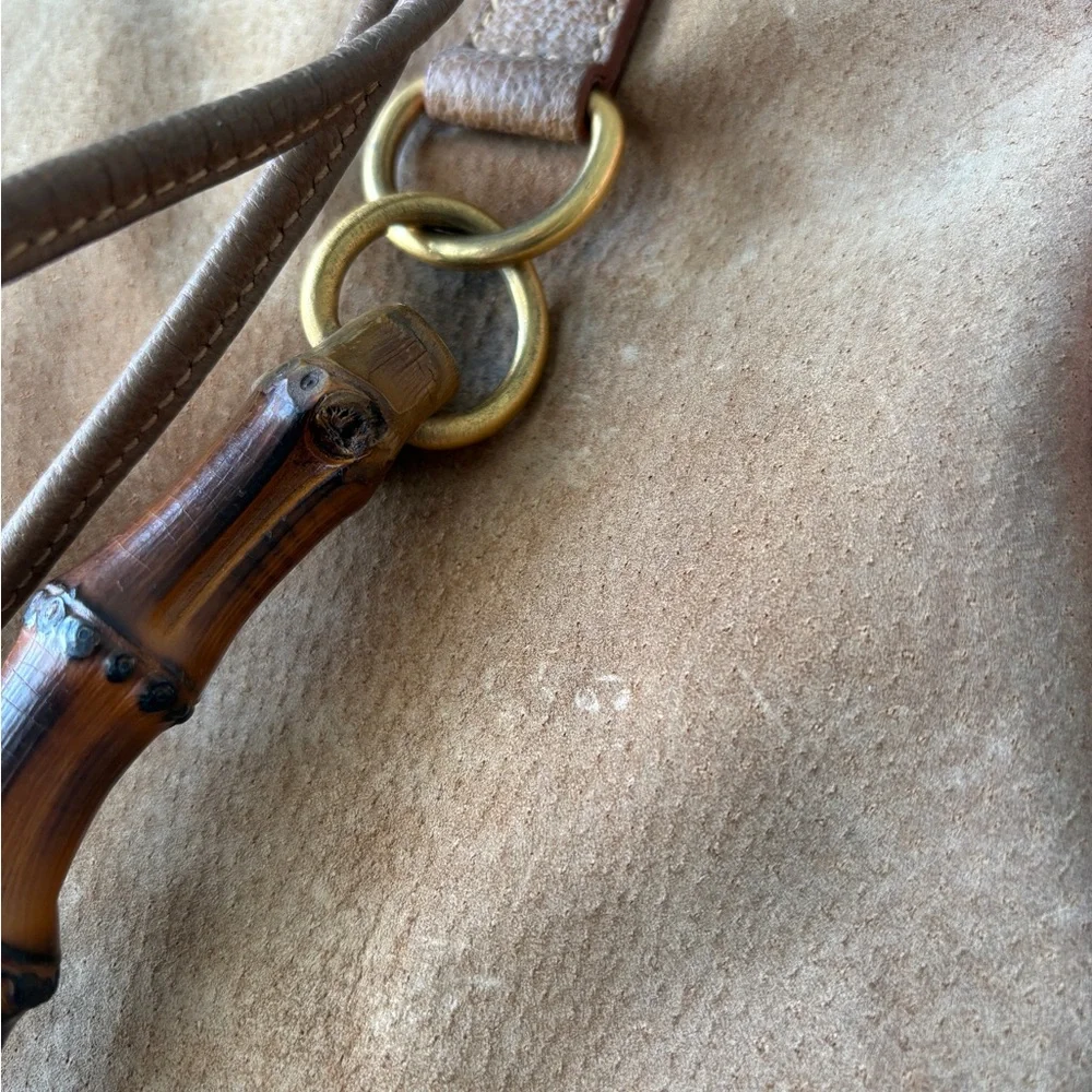 Gucci backpack suede leather, vintage